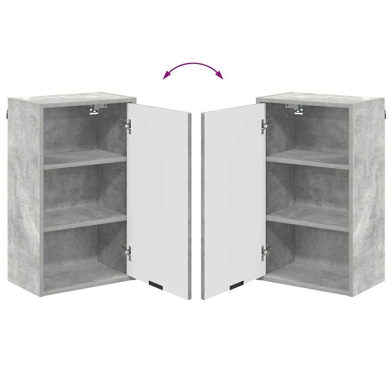 Casa si Gradina - Mobilier - Mobilier baie - Corpuri baie - Dulap de Baie cu usa Gri beton 39 x 23.5 x 65 cm Lemn compozit - Infinity.ro