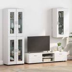 Casa si Gradina - Mobilier - Seturi de mobilier - Seturi living - Cabinet suspendat cu raft Alb 55 x 29 x 100 cm Lemn compozit - Infinity.ro