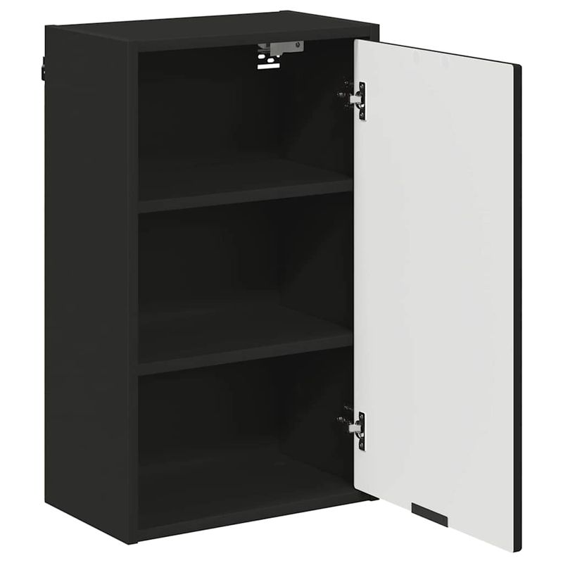 Casa si Gradina - Mobilier - Mobilier baie - Corpuri baie - Dulap de Baie Pe perete Negru 39 x 23.5 x 65 cm Lemn compozit - Infinity.ro
