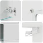 Casa si Gradina - Mobilier - Seturi de mobilier - Seturi living - Cabinet suspendat cu raft Alb 55 x 29 x 100 cm Lemn compozit - Infinity.ro