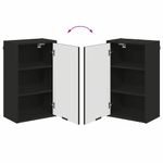 Casa si Gradina - Mobilier - Mobilier baie - Corpuri baie - Dulap de Baie Pe perete Negru 39 x 23.5 x 65 cm Lemn compozit - Infinity.ro