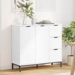 Casa si Gradina - Mobilier - Comode si corpuri - Comode - Bufet cu sertar Alb 89.5 x 33 x 82 cm Lemn compozit - Infinity.ro