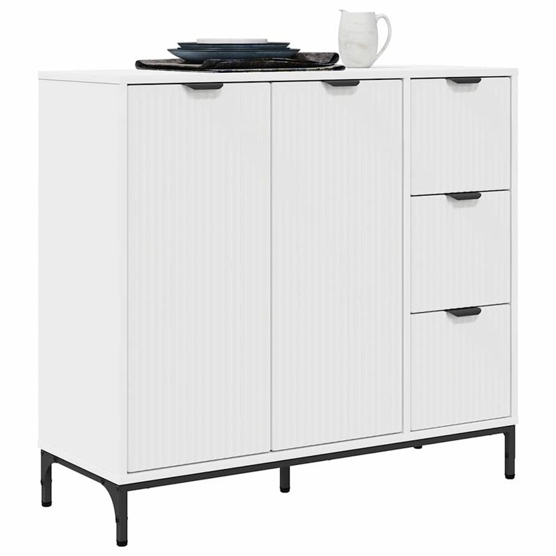 Casa si Gradina - Mobilier - Comode si corpuri - Comode - Bufet cu sertar Alb 89.5 x 33 x 82 cm Lemn compozit - Infinity.ro