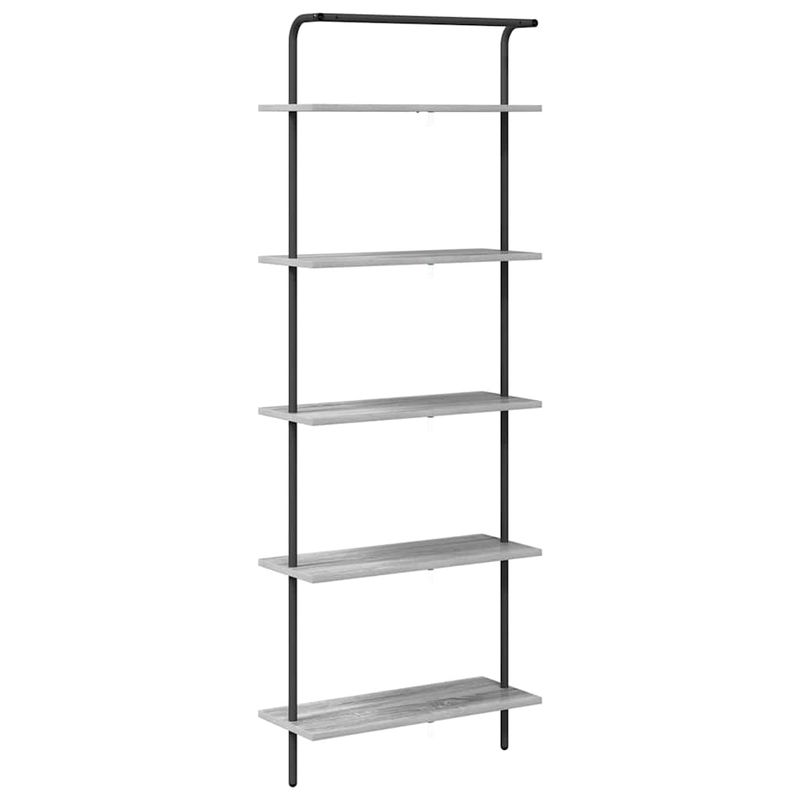 Casa si Gradina - Mobilier - Biblioteci si rafturi - Biblioteci - Raft pentru carti sonoma gri 60 x 24 x 168 cm Lemn compozit - Infinity.ro