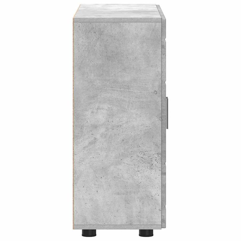 Casa si Gradina - Mobilier - Seturi de mobilier - Seturi living - Bufet cu raft cu usa Gri beton 55.5 x 29 x 100 cm Lemn compozit - Infinity.ro