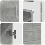 Casa si Gradina - Mobilier - Seturi de mobilier - Seturi living - Bufet cu raft cu usa Gri beton 55.5 x 29 x 100 cm Lemn compozit - Infinity.ro