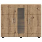 Casa si Gradina - Mobilier - Seturi de mobilier - Seturi living - Bufet cu raft stejar artizanal 55.5 x 29 x 100 cm Lemn compozit - Infinity.ro