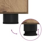 Casa si Gradina - Mobilier - Seturi de mobilier - Seturi living - Bufet cu raft stejar artizanal 55.5 x 29 x 100 cm Lemn compozit - Infinity.ro