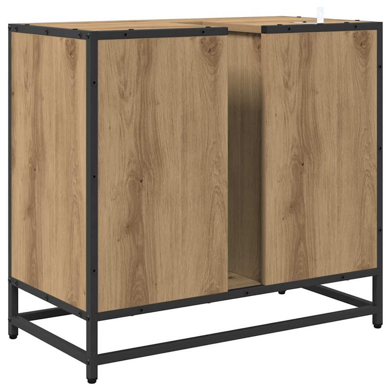 Casa si Gradina - Mobilier - Mobilier baie - Comode baie - Dulap pentru Chiuveta de Baie stejar artizanal 65 x 33 x 60 cm - Infinity.ro