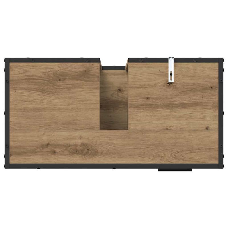 Casa si Gradina - Mobilier - Mobilier baie - Comode baie - Dulap pentru Chiuveta de Baie stejar artizanal 65 x 33 x 60 cm - Infinity.ro
