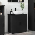 Casa si Gradina - Mobilier - Mobilier baie - Corpuri baie - Dulap de Baie cu raft Negru 61 x 35 x 64 cm Lemn compozit - Infinity.ro
