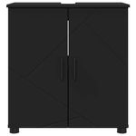 Casa si Gradina - Mobilier - Mobilier baie - Corpuri baie - Dulap de Baie cu raft Negru 61 x 35 x 64 cm Lemn compozit - Infinity.ro