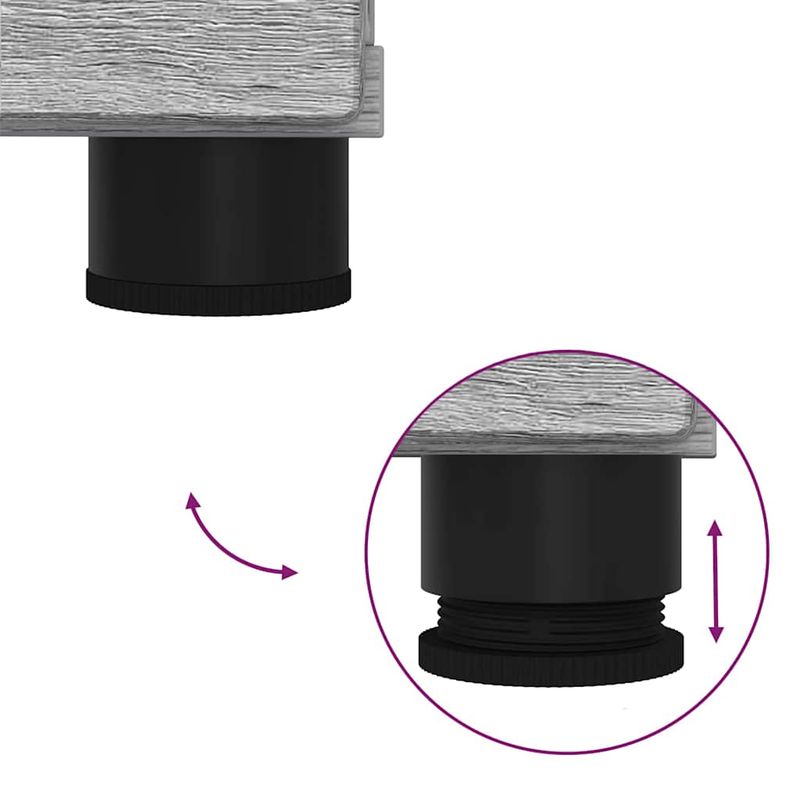 Casa si Gradina - Mobilier - Mobilier baie - Corpuri baie - Dulap de Baie sonoma gri 76.5 x 35 x 64 cm Lemn compozit - Infinity.ro