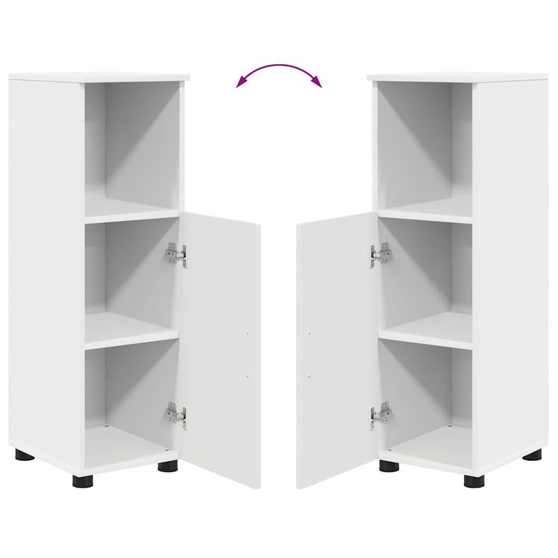 Casa si Gradina - Mobilier - Mobilier baie - Corpuri baie - Dulap de Baie cu raft cu usa Alb 30 x 35 x 95 cm Lemn compozit - Infinity.ro