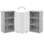 Casa si Gradina - Mobilier - Mobilier baie - Corpuri baie - Dulap de Baie cu usa sonoma gri 39 x 23.5 x 65 cm Lemn compozit - Infinity.ro