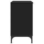 Casa si Gradina - Mobilier - Mobilier baie - Comode baie - Comoda pentru Chiuveta de Baie cu usa Negru 60.5 x 33.5 x 61 cm - Infinity.ro
