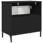 Casa si Gradina - Mobilier - Mobilier baie - Comode baie - Comoda pentru Chiuveta de Baie cu usa Negru 60.5 x 33.5 x 61 cm - Infinity.ro
