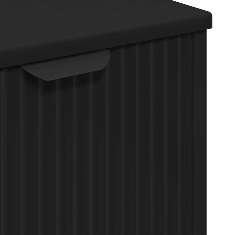 Casa si Gradina - Mobilier - Mobilier baie - Comode baie - Comoda pentru Chiuveta de Baie cu usa Negru 60.5 x 33.5 x 61 cm - Infinity.ro