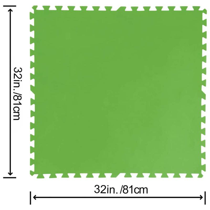 Casa si Gradina - Gradina si terasa - Piscine si accesorii - Accesorii piscine - Bestway Protectii de podea piscina Flowclear, 9 buc., verde, 5,47 m² - Infinity.ro