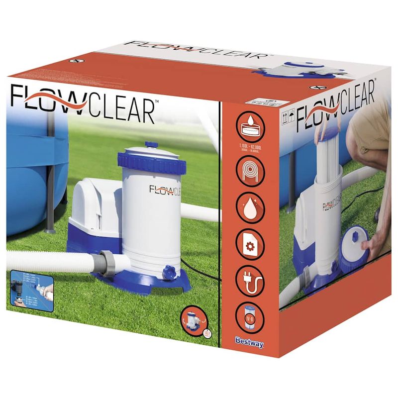 Casa si Gradina - Gradina si terasa - Piscine si accesorii - Accesorii piscine - Bestway Pompa de filtrare pentru piscina Flowclear, 9463 L/h - Infinity.ro