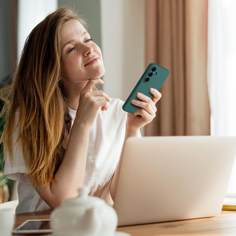 Laptop, Telefoane si Tablete - Telefoane mobile si accesorii - Accesorii Telefoane - Huse telefoane - Husa Soft Touch, slim, ALC Mobile, anti soc, compatibila cu Samsung Galaxy A26, Verde Inchis Tpu - Infinity.ro