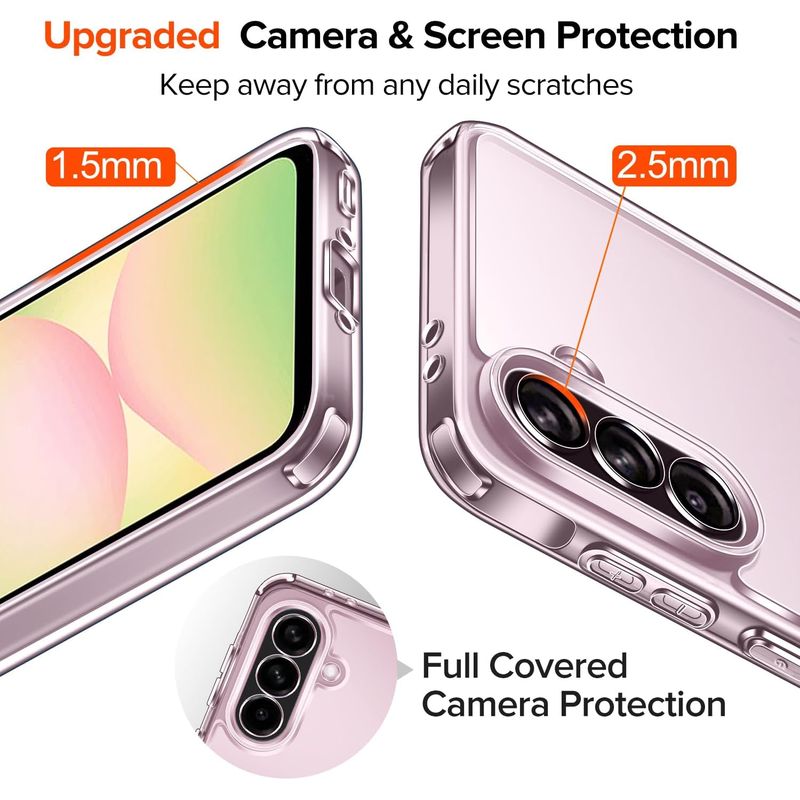 Laptop, Telefoane si Tablete - Telefoane mobile si accesorii - Accesorii Telefoane - Huse telefoane - Pachet 2 in 1 – Folie Sticla Securizata + Husa Anti Soc Tranaparent, Compatibil cu Samsung Galaxy A56 - Infinity.ro