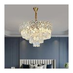Casa si Gradina - Corpuri si surse de iluminat - Lustre si pendule - Candelabru Cristal WINDSOR Nobile 5xE27, Diametru 40cm, Auriu Lucios, Inaltime Reglabila - Infinity.ro