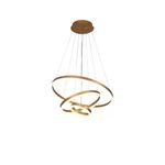 Casa si Gradina - Corpuri si surse de iluminat - Lustre si pendule - Lustra LED cu Telecomanda Elizabeth 152W Dimabila Auriu - Infinity.ro