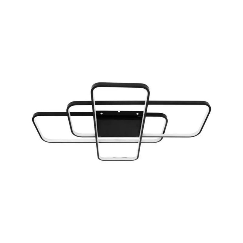 Casa si Gradina - Corpuri si surse de iluminat - Lustre si pendule - Lustra LED cu telecomanda AXIS, 96W, 3 Elemente,, lumina Rece/Calda/Neutra, Dimabila, Negru - Infinity.ro
