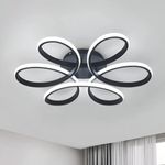 Casa si Gradina - Corpuri si surse de iluminat - Lustre si pendule - Lustra LED cu telecomanda HELIX, 108W, lumina Rece/Calda/Neutra, Dimabila, Negru - Infinity.ro
