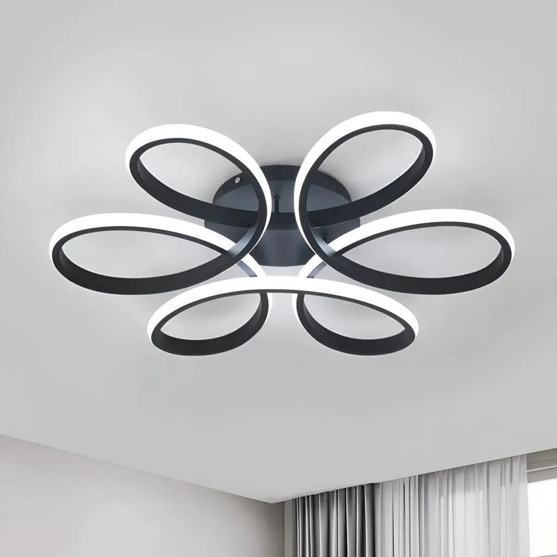 Casa si Gradina - Corpuri si surse de iluminat - Lustre si pendule - Lustra LED cu telecomanda HELIX, 108W, lumina Rece/Calda/Neutra, Dimabila, Negru - Infinity.ro