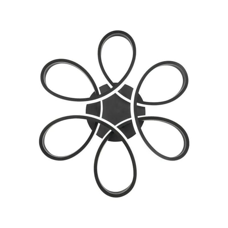 Casa si Gradina - Corpuri si surse de iluminat - Lustre si pendule - Lustra LED cu telecomanda HELIX, 108W, lumina Rece/Calda/Neutra, Dimabila, Negru - Infinity.ro