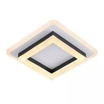 Casa si Gradina - Corpuri si surse de iluminat - Lustre si pendule - Lustra LED MODERNA 29W, Lungime 20 cm, Patrata, lumina Rece/Calda/Neutra, Negru - Infinity.ro