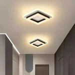 Casa si Gradina - Corpuri si surse de iluminat - Lustre si pendule - Lustra LED MODERNA 29W, Lungime 20 cm, Patrata, lumina Rece/Calda/Neutra, Negru - Infinity.ro