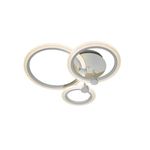 Casa si Gradina - Corpuri si surse de iluminat - Lustre si pendule - Lustra LED cu telecomanda BRENDA, 41W, 3 Cercuri, lumina Rece/Calda/Neutra, Dimabila, Alb - Infinity.ro