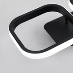 Casa si Gradina - Corpuri si surse de iluminat - Lustre si pendule - Lustra LED VERTEX GRID, 16W, 2 Patrate, lumina Rece/Calda/Neutra, Negru - Infinity.ro