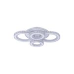 Casa si Gradina - Corpuri si surse de iluminat - Lustre si pendule - Lustra LED cu telecomanda si cristal NOVA ROTONDA RGB, 86W, 4 Cercuri, lumina Rece/Calda/Neutra, Dimabila, Alb - Infinity.ro