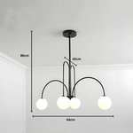 Casa si Gradina - Corpuri si surse de iluminat - Lustre si pendule - Lustra cu Abajur, Torino, 4xE14, Negru, Metal - Infinity.ro