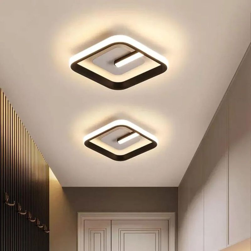Casa si Gradina - Corpuri si surse de iluminat - Lustre si pendule - Lustra LED VICTORIA, 16W, lumina Rece/Calda/Neutra, Negru si Alb - Infinity.ro