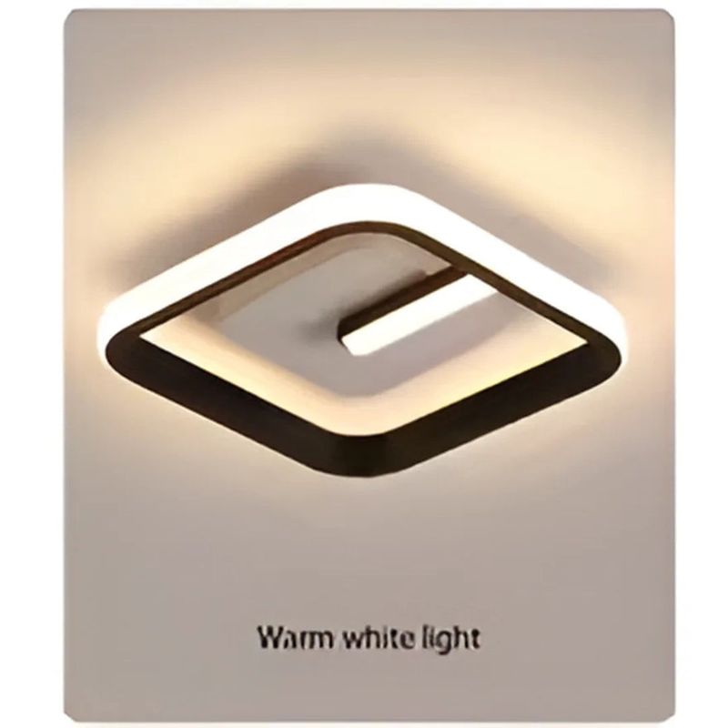 Casa si Gradina - Corpuri si surse de iluminat - Lustre si pendule - Lustra LED VICTORIA, 16W, lumina Rece/Calda/Neutra, Negru si Alb - Infinity.ro