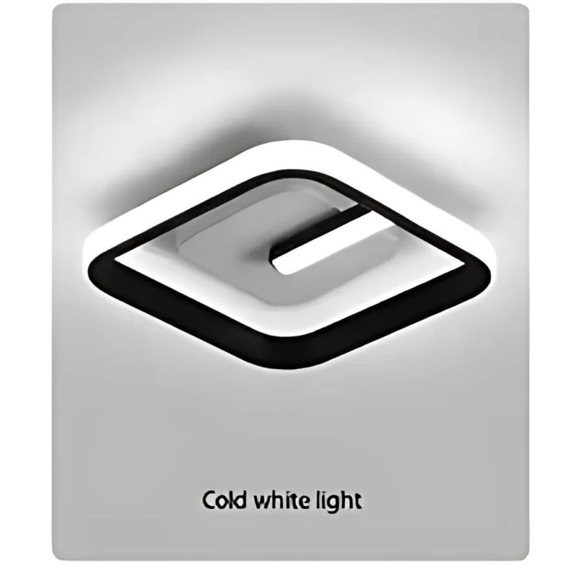 Casa si Gradina - Corpuri si surse de iluminat - Lustre si pendule - Lustra LED VICTORIA, 16W, lumina Rece/Calda/Neutra, Negru si Alb - Infinity.ro