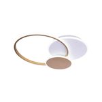 Casa si Gradina - Corpuri si surse de iluminat - Lustre si pendule - Lustra LED Cetus cu Telecomanda, 120W, Auriu, Acril, Dimabila - Infinity.ro