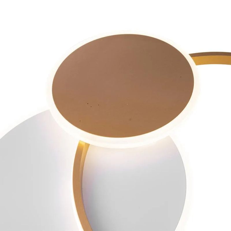 Casa si Gradina - Corpuri si surse de iluminat - Lustre si pendule - Lustra LED Cetus cu Telecomanda, 120W, Auriu, Acril, Dimabila - Infinity.ro