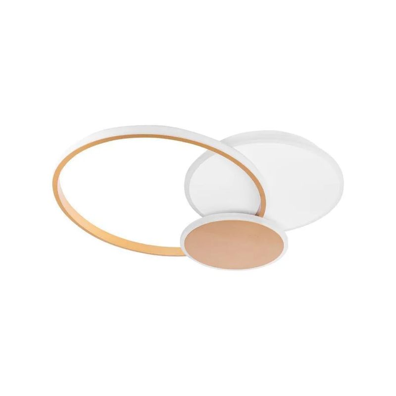 Casa si Gradina - Corpuri si surse de iluminat - Lustre si pendule - Lustra LED Cetus cu Telecomanda, 120W, Auriu, Acril, Dimabila - Infinity.ro