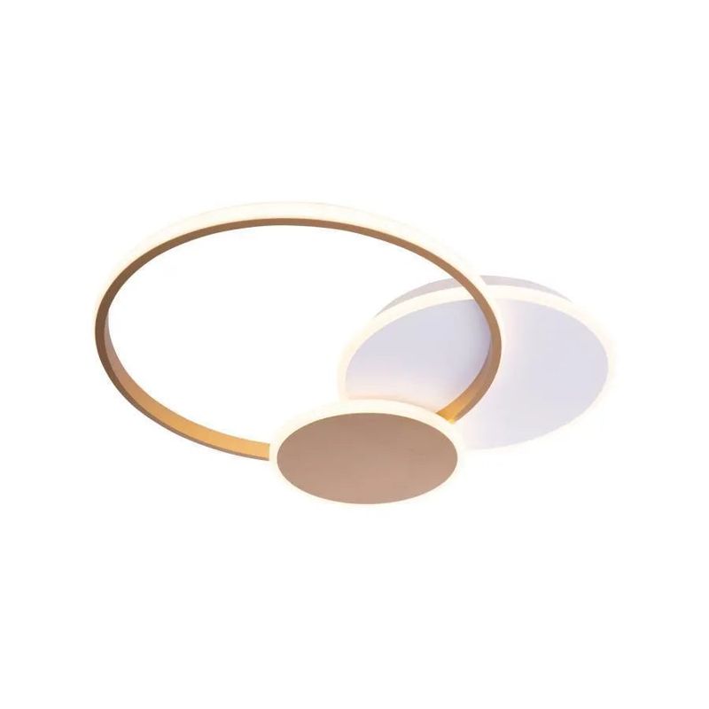 Casa si Gradina - Corpuri si surse de iluminat - Lustre si pendule - Lustra LED Cetus cu Telecomanda, 120W, Auriu, Acril, Dimabila - Infinity.ro