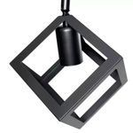 Casa si Gradina - Corpuri si surse de iluminat - Lustre si pendule - Lustra Forma Cub, STRUKTUR Duo, 2xE27, Negru, Metal - Infinity.ro