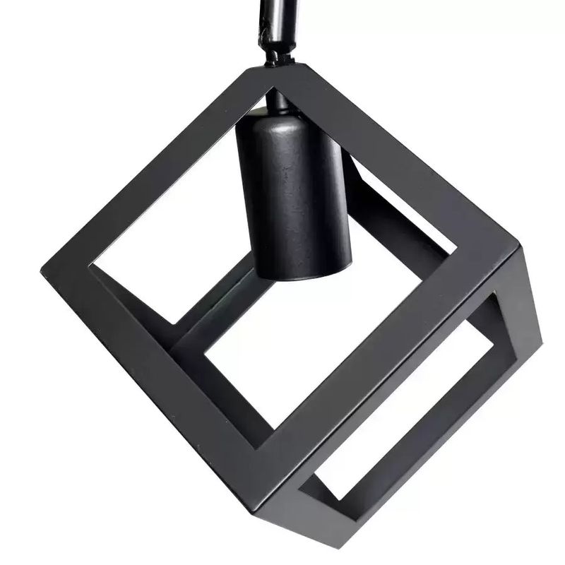 Casa si Gradina - Corpuri si surse de iluminat - Lustre si pendule - Lustra Forma Cub, STRUKTUR Duo, 2xE27, Negru, Metal - Infinity.ro