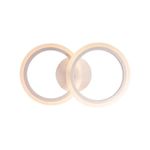 Casa si Gradina - Corpuri si surse de iluminat - Lustre si pendule - Lustra LED cu telecomanda BETTY, 28W, 2 Cercuri, lumina Rece/Calda/Neutra, Dimabila, Alb - Infinity.ro