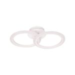 Casa si Gradina - Corpuri si surse de iluminat - Lustre si pendule - Lustra LED cu telecomanda BETTY, 28W, 2 Cercuri, lumina Rece/Calda/Neutra, Dimabila, Alb - Infinity.ro