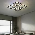 Casa si Gradina - Corpuri si surse de iluminat - Lustre si pendule - Lustra LED cu telecomanda si cristal QUADRIA SUPREMO RGB, 198W, 8 Patrate - Infinity.ro